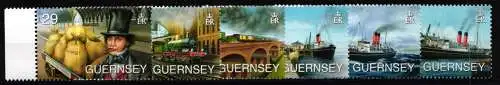 Guernsey 1083-1088 postfrisch Transportmittel #KC955