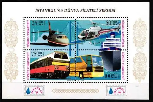 Türkei Block 32 A postfrisch Transportmittel #KC974