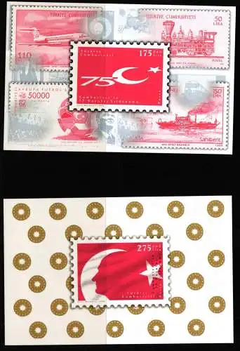 Türkei Block 36 UND 37 postfrisch Flagge #KC975