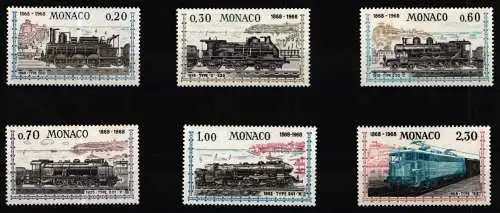 Monaco 896-901 postfrisch Lokomotive #KC982