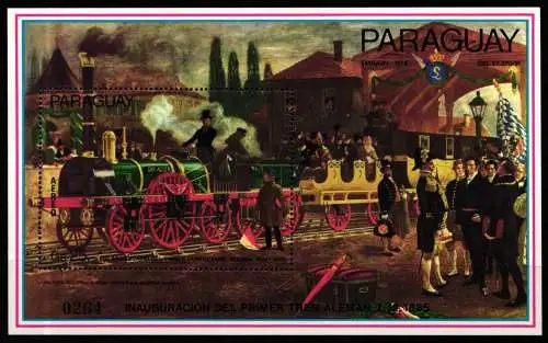 Paraguay Block 419 postfrisch Lokomotive #KC992