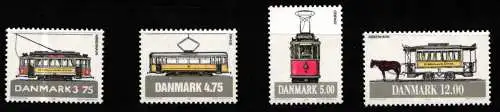 Dänemark 1080-1083 postfrisch Straßenbahn #KC964