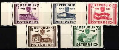 Österreich 1012-1016 postfrisch #NF900