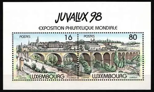 Luxemburg Block 17 postfrisch Briefmarkenausstellung #KC983