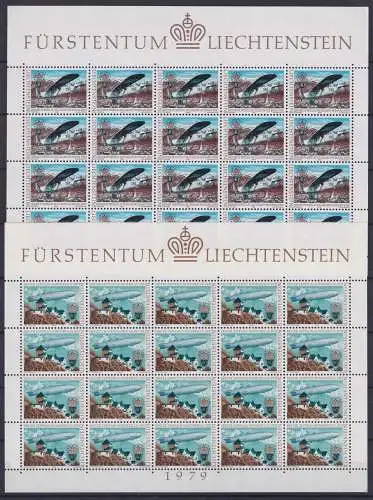 Liechtenstein 723-724 postfrisch als Kleinbögen, CEPT #NM141