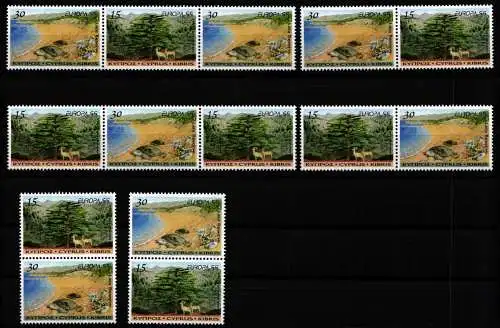 Zypern 927-928 postfrisch alle Zusammendrucke, Cept #NM155