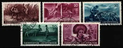 Liechtenstein 192-196 gestempelt #NS115