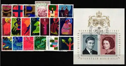 Liechtenstein Jahrgang 1967 gestempelt #NS165