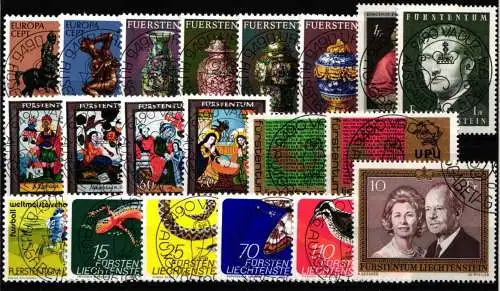 Liechtenstein Jahrgang 1974 gestempelt #NS172
