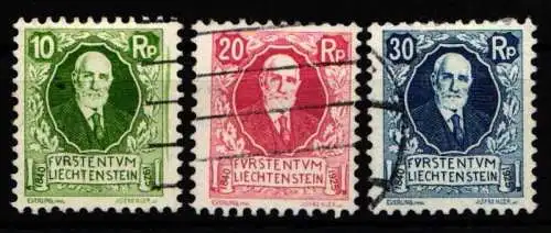 Liechtenstein 72-74 gestempelt #NS190