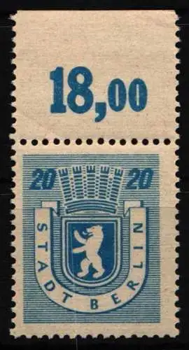 SBZ 6 A wa z postfrisch Berlin und Brandenburg #NQ267