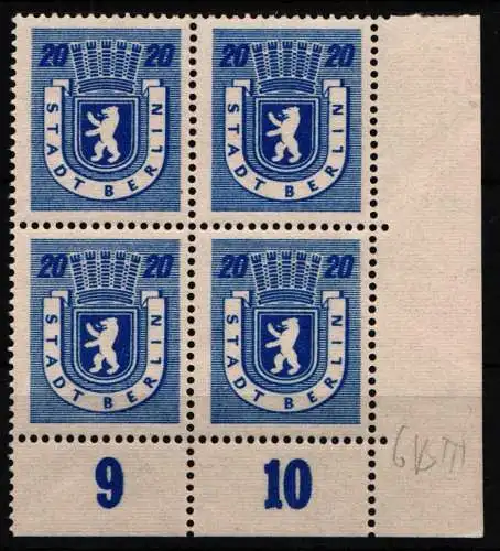 SBZ 6 A wb z postfrisch Berlin und Brandenburg #NQ263