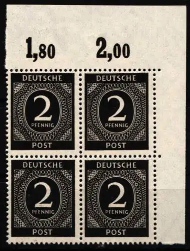 Deutschland Gemeinschaftsausgaben 912 POR 4erBl. Ecke or ndgz. postfrisch #NQ639