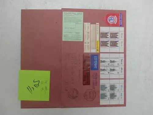 BRD 1860, 1937, 1938 gestempelt SWK 4er Block #NQ242