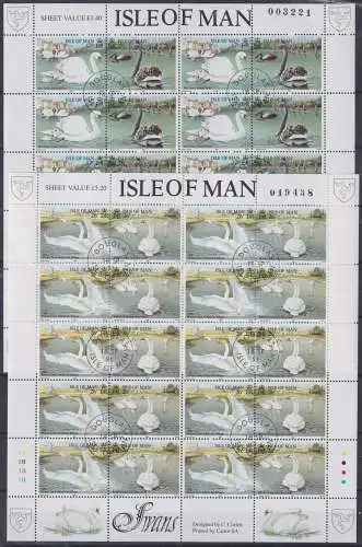 Großbritannien Isle of Man 478-483 gestempelt als Kleinbogensatz #NQ806