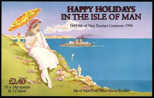 Großbritannien Isle of Man MH 32 gestempelt als Markenheftchen #NP992