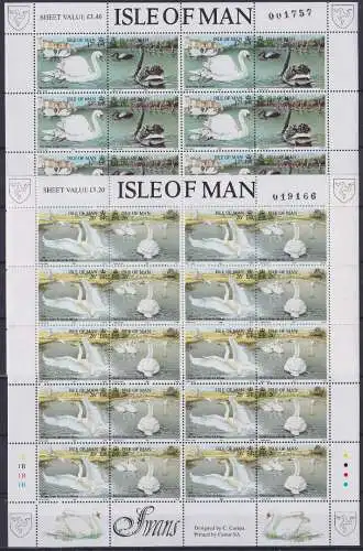 Großbritannien Isle of Man 478-483 postfrisch als Kleinbogensatz #NQ887