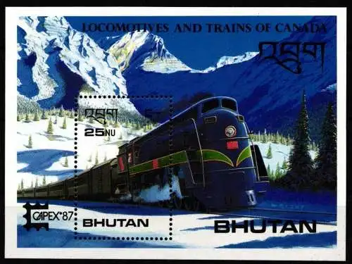 Bhutan Block 144 postfrisch #NQ942