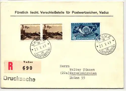 Liechtenstein FDC 277 als Ersttagsbrief #NS272