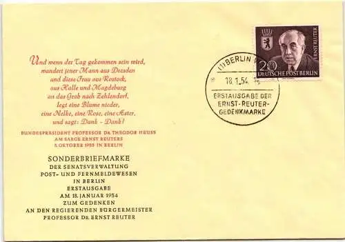 Berlin 115 als Ersttagsbrief #NR627