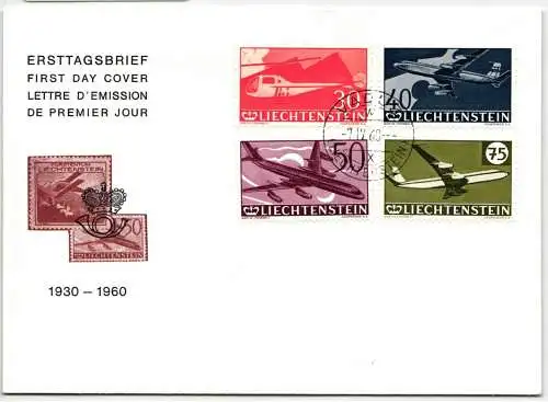 Liechtenstein FDC 391-394 als Ersttagsbrief #NS361