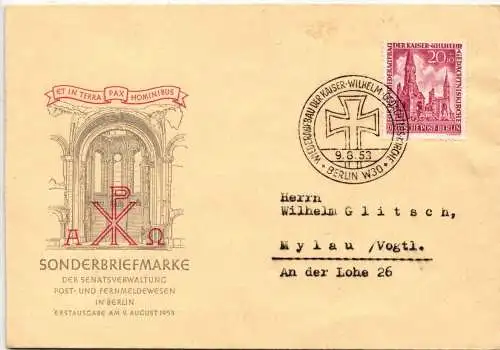 Berlin 108 als Ersttagsbrief #NR618