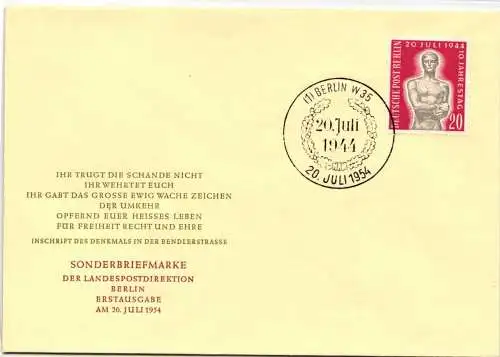 Berlin 119 als Ersttagsbrief #NR630