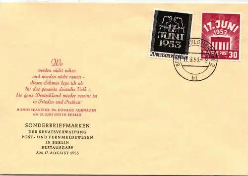 Berlin 110-111 als Ersttagsbrief #NR623