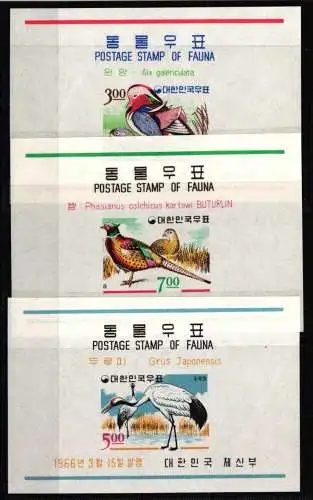 Korea Süd Block 224-226 postfrisch als Blockausgabe #NT815
