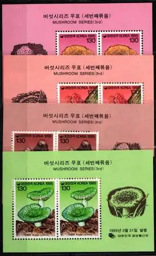 Korea Süd Block 606-609 postfrisch als Blockausgabe #NT881