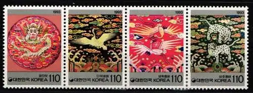 Korea Süd 1760-1763 postfrisch als Viererstreifen #NT871