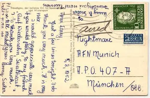 BRD Bund 149 auf Postkarte als Einzelfrankatur Einzelfrankatur #NQ745