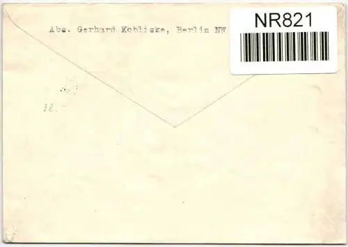 Berlin 80-81 als Ersttagsbrief #NR821