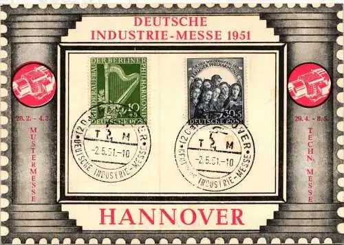 Berlin 72-73 auf Ausstellungskarte Industrie-Messe #NR833