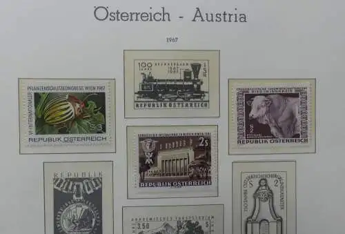 Österreich postfrisch besammelt im Leuchtturm Vordruck #LZ109