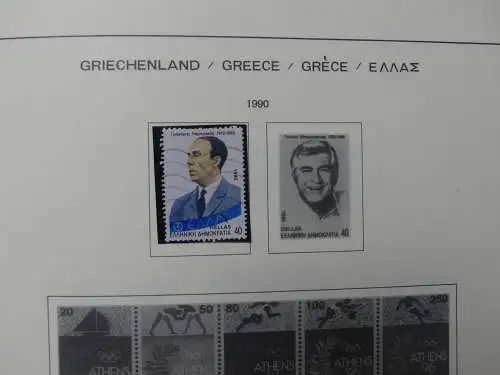 Griechenland ab 1945 besammelt im Schaubek Binder #LZ142