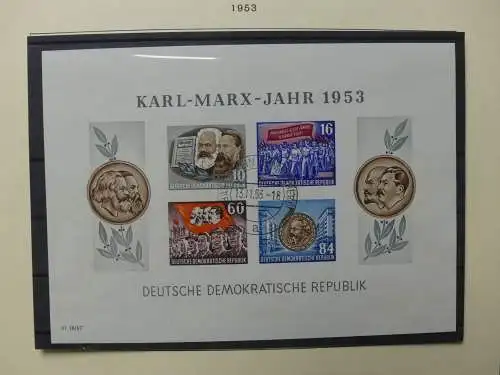 DDR ab Anfängen gestempelt besammelt im Schaubek Binder #LZ144