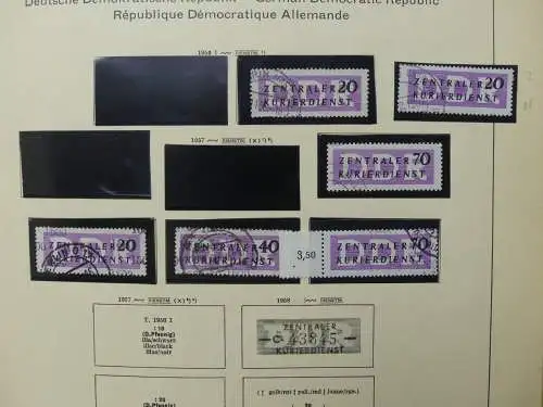 DDR ab Anfängen gestempelt besammelt im Schaubek Binder #LZ144