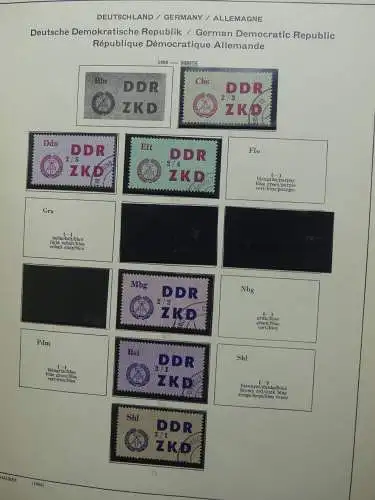 DDR ab Anfängen gestempelt besammelt im Schaubek Binder #LZ144