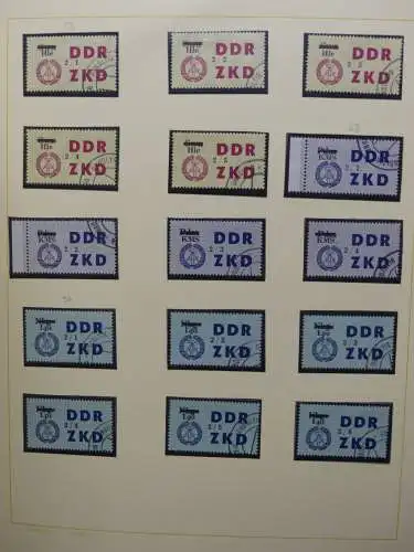 DDR ab Anfängen gestempelt besammelt im Schaubek Binder #LZ144