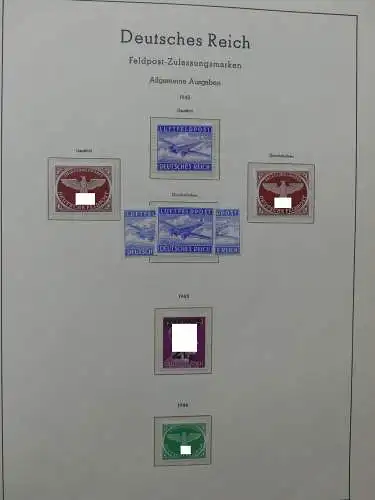 Deutsches Reich mit Falz, bzw postfrisch besammelt im Schaubek Binder #LZ147