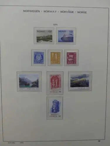 Norwegen postfrisch besammelt im Schaubek Vordruck #LZ150