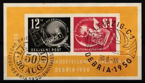 DDR Block 7 gestempelt mit Sonderstempel #NR449