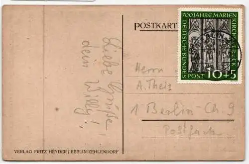 BRD Bund 139 auf Postkarte Ortskarte #NQ466