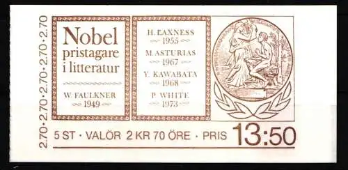 Schweden 1364-1368 postfrisch Markenheftchen 110 #KF879