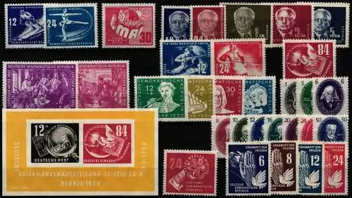 DDR Jahrgang 1950 mit 246-279 postfrisch #NQ055