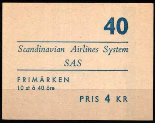 Schweden 467 postfrisch als Markenheftchen #NQ101