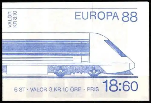 Schweden 1502-1503 postfrisch als Markenheftchen #NQ191