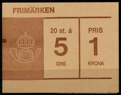 Schweden 590 postfrisch als Markenheftchen #NQ166