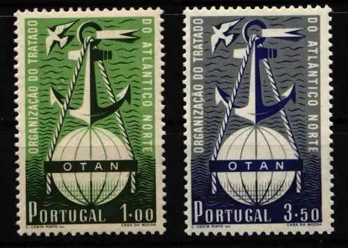 Portugal 778-779 postfrisch Nordatlantikpakt, Cept Vorläufer #NR545